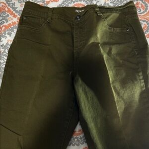 STYLE & Co Dark Olive Jeans Denim Petite size 10ps